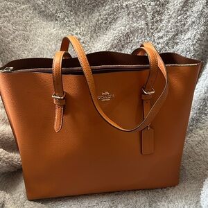 Coach large tote - orange